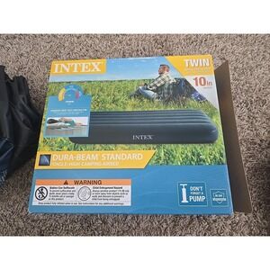 Intex 10 inch Standard Durabeam Airbed, Twin - Blue Lot Of 2